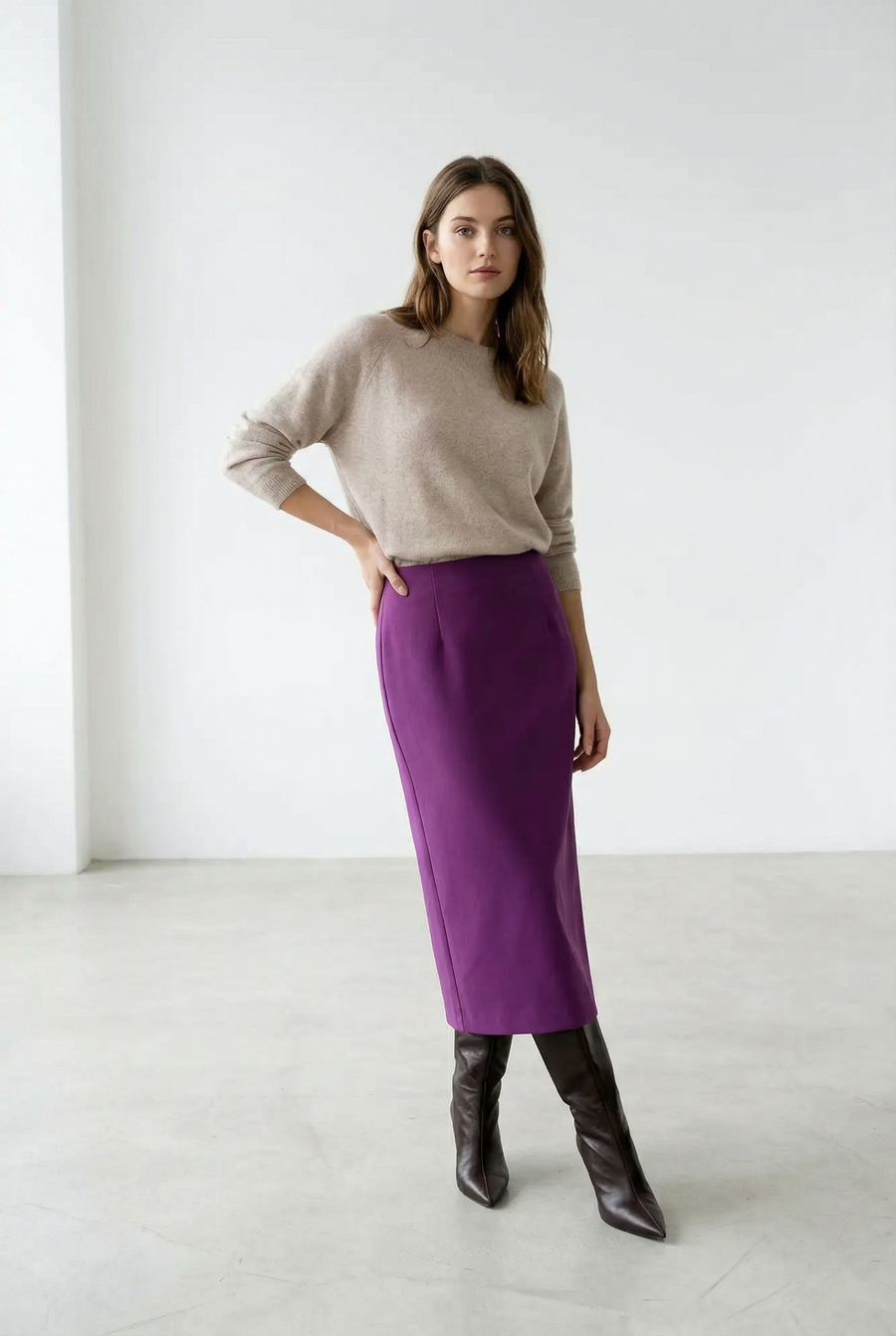 Jupe Longue Violette vue principale
