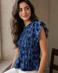 02. Blouse smockée manches volantées