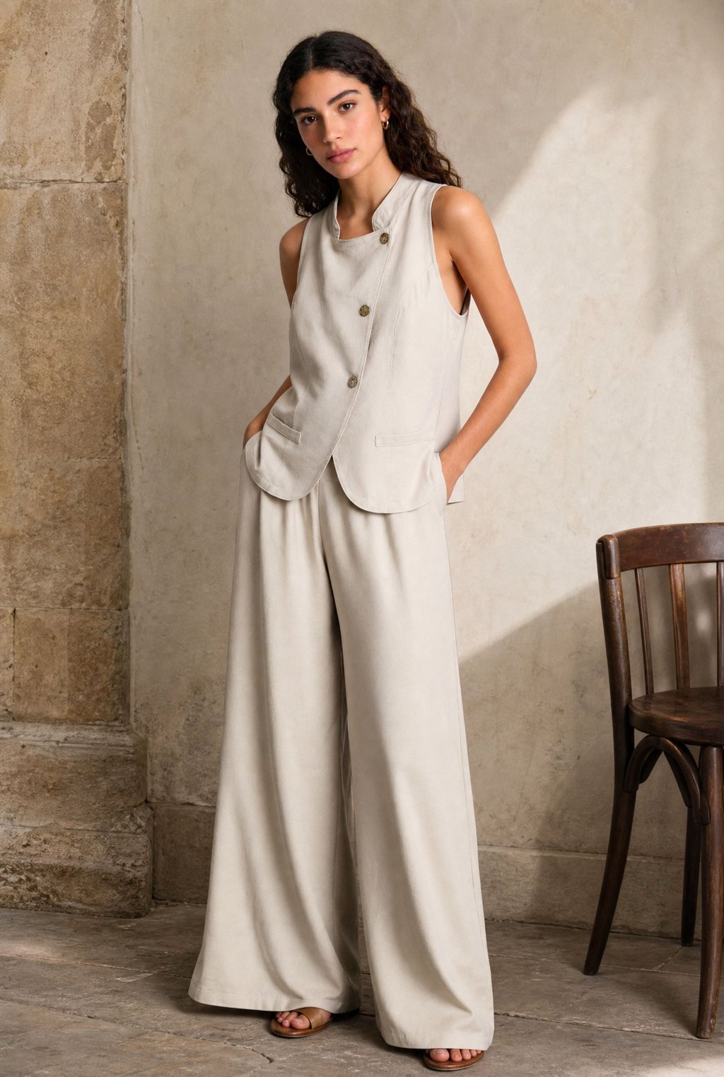 KDAPDT.02 ensemble croise large viscose aspect lin 10