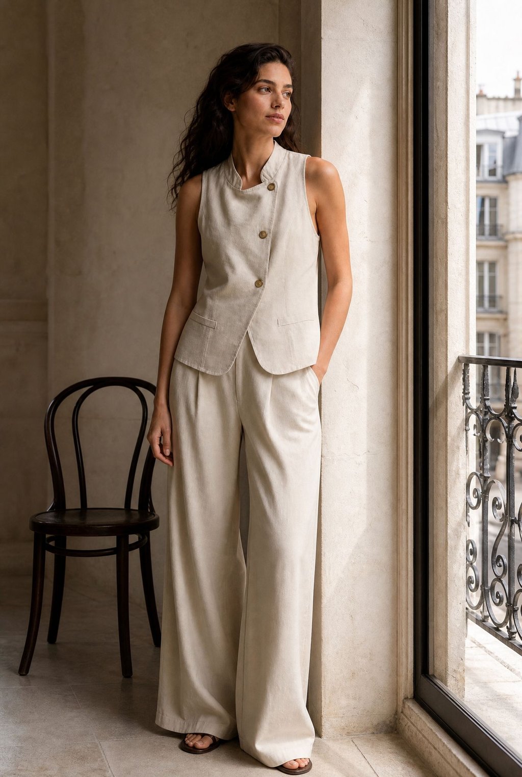 KDAPDT.02 ensemble croise large viscose aspect lin 26