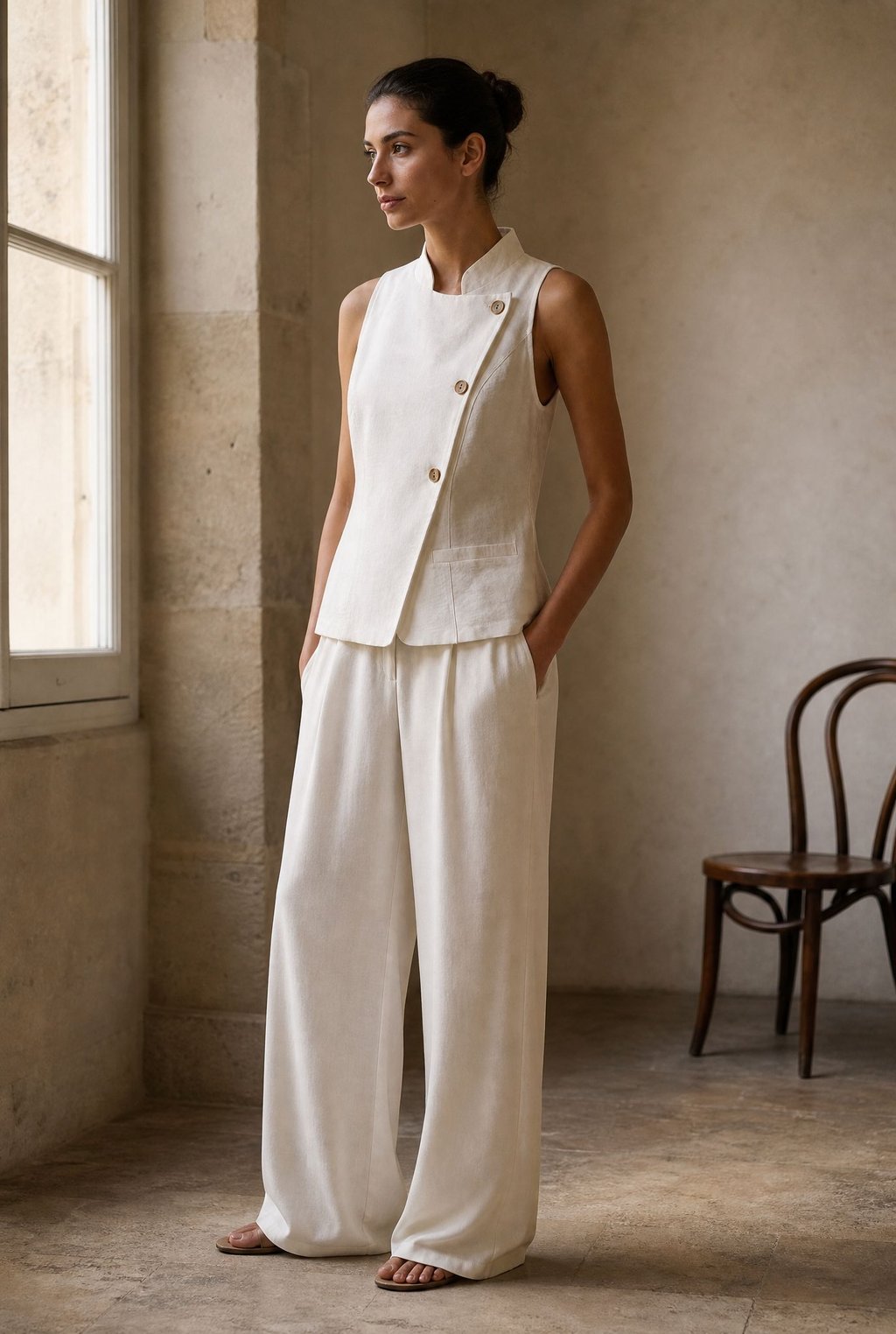 KDAPDT.02 ensemble croise large viscose aspect lin 28