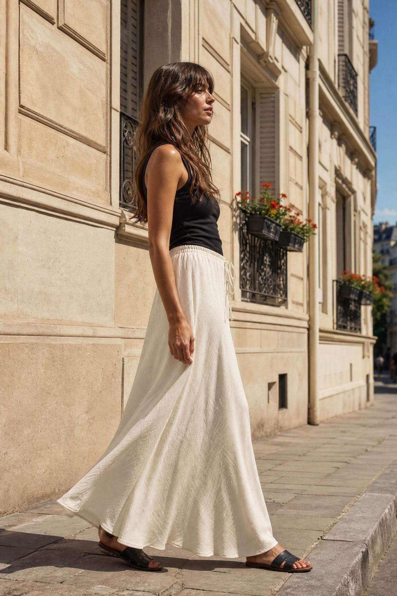 KDAPDT.02 jupe maxi fluide texturee taille elastiquee kivesrc15479310942583s11m69603887743351skusapv00a004762 11