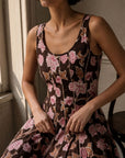 KDAPDT.02 robe midi evasee en coton fleuri kivesrc15476417200503s13m69578338271607skusapv00a004688 13