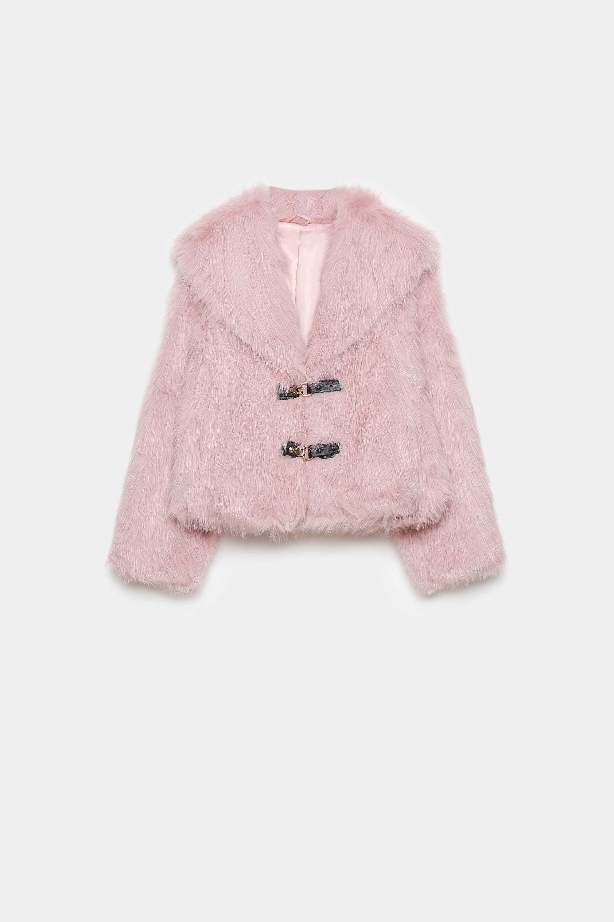 Veste en fausse fourrure élégante pour femme – Coupe courte, teinte rose, parfaite pour un look tendance et confortable. Veste fausse fourrure stylée.