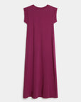 robe coupe droite femme vue dos violet