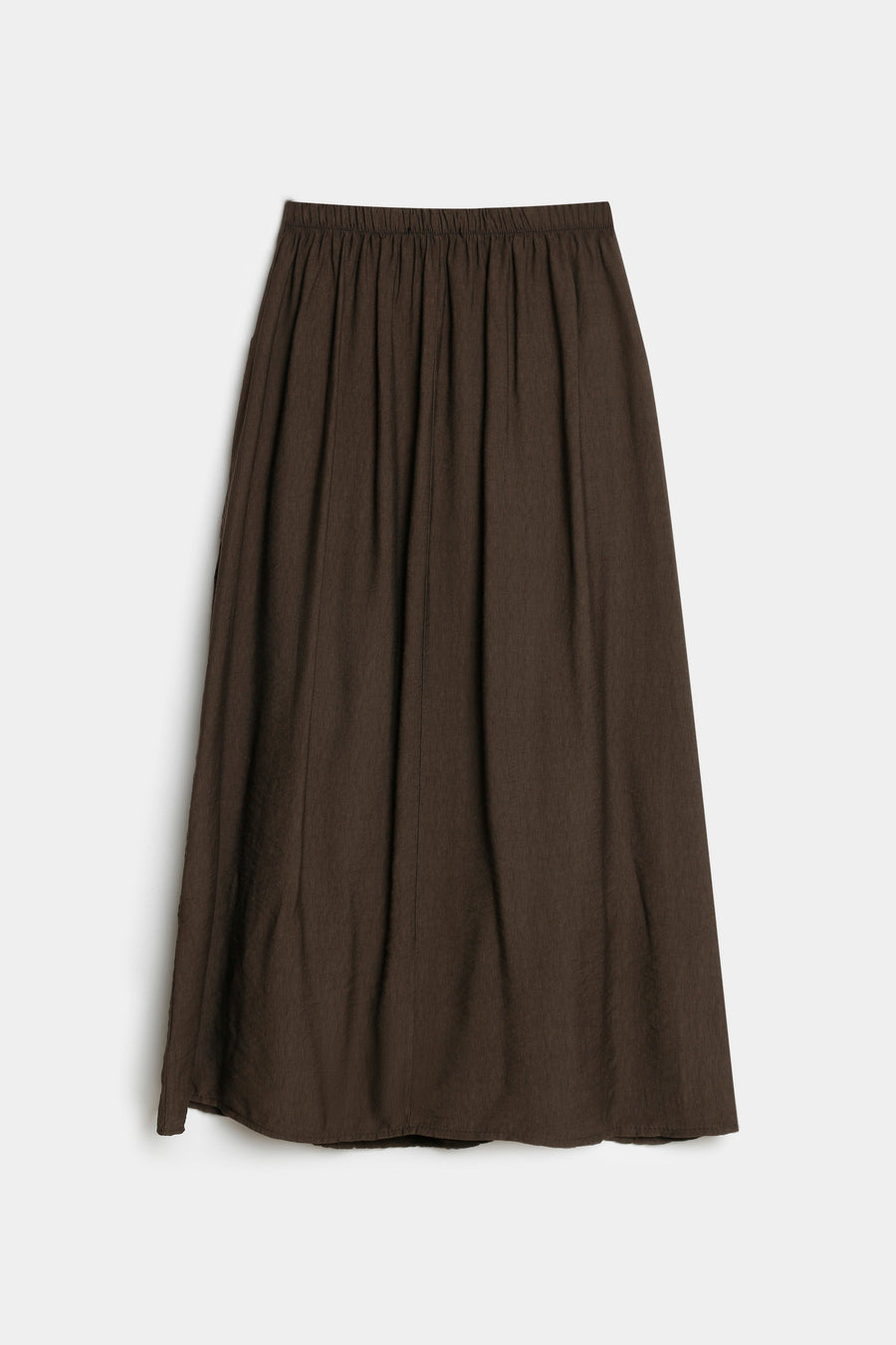 jupe midi volants brown à plat dos