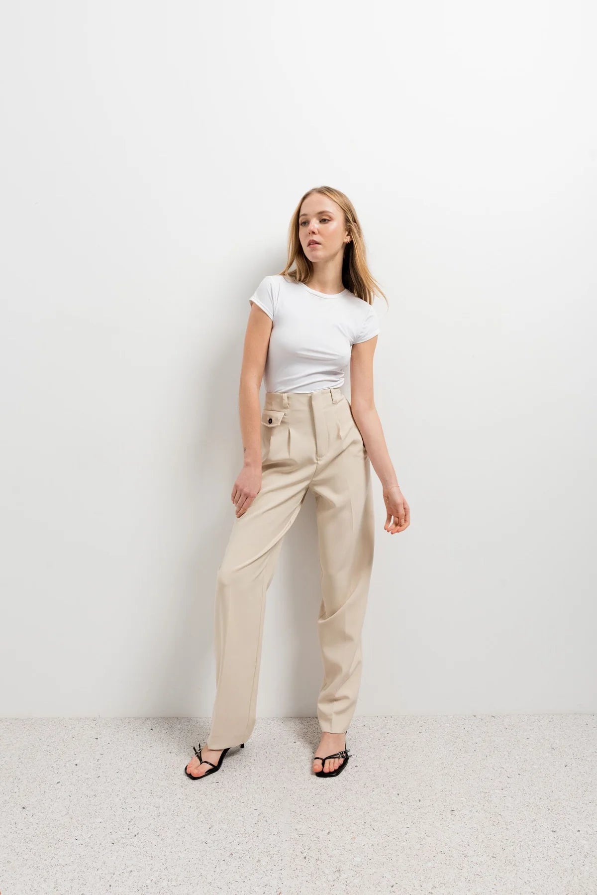 Pantalon plissé look homme Sapiato
