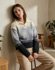 Pull polo femme en maille douce – Manches longues