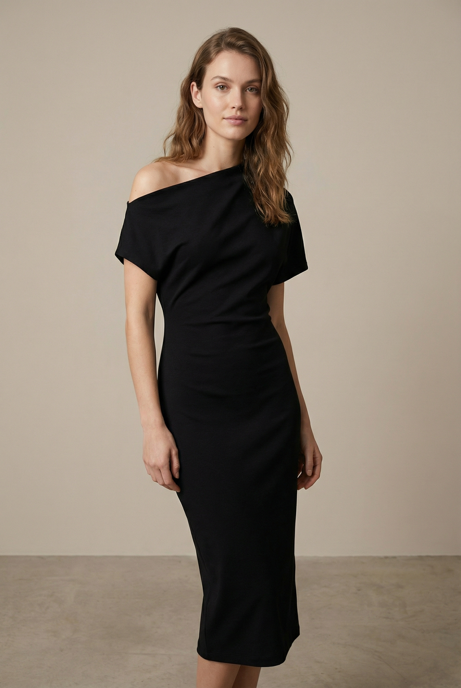 Robe Asymétrique Noir vue principale