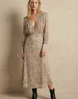 Vestido largo estilo Python elegante para mujer