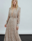 Vestido largo estilo Python elegante para mujer