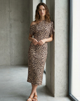 Robe Léopard Longue Imprimé Animal look complet
