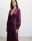 Long Sleeve Printed Maxi Dress – Casual Elegance