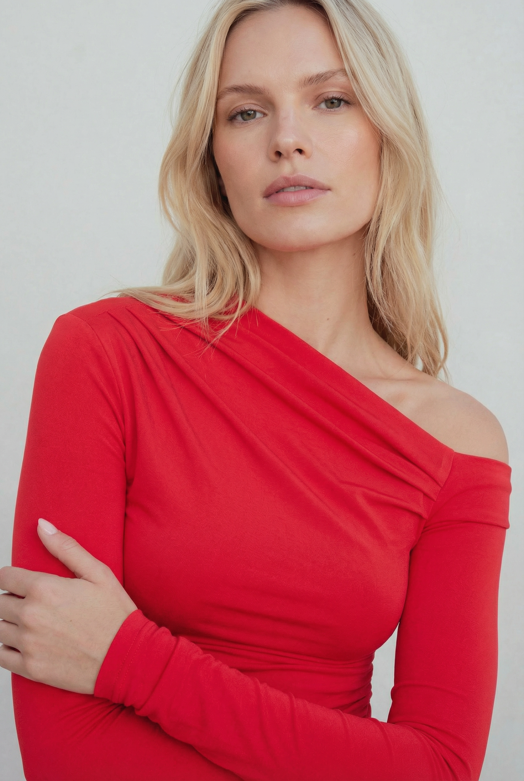 Top Asymétrique Rouge