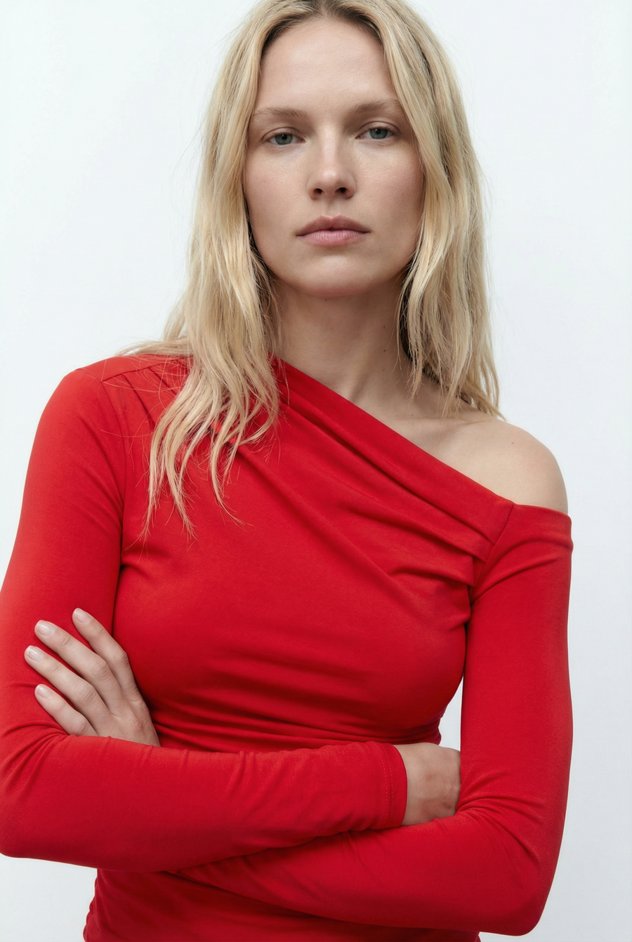 Top Asymétrique Rouge vue 6