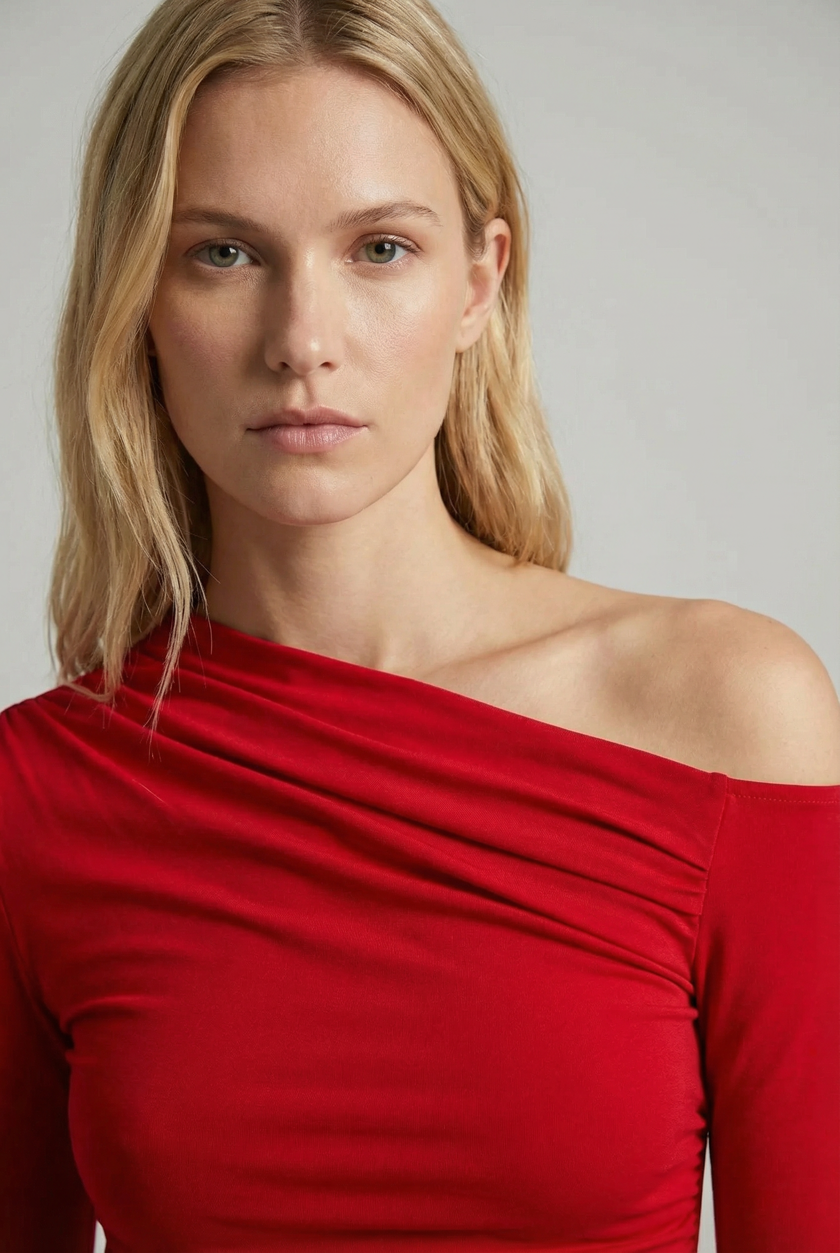 Top Asymétrique Rouge