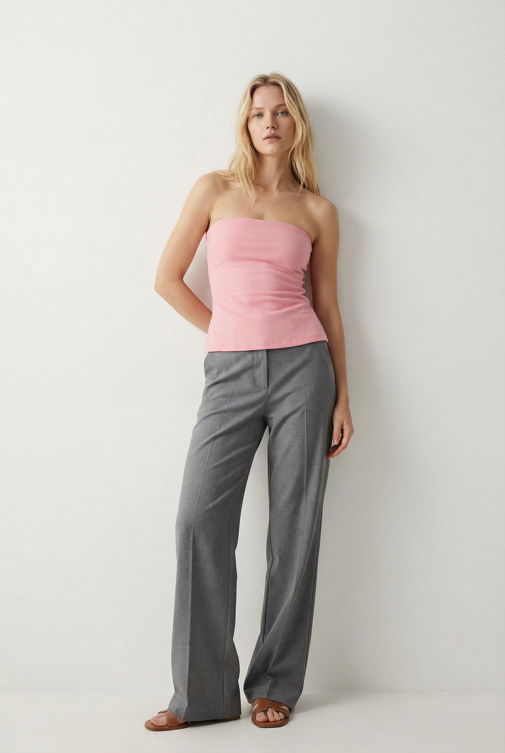 Top Bandeau Rose