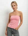 Top Bandeau Rose
