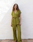 Top Kimono Croisé Vert Olive