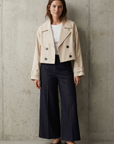 Trench court beige double boutonnage