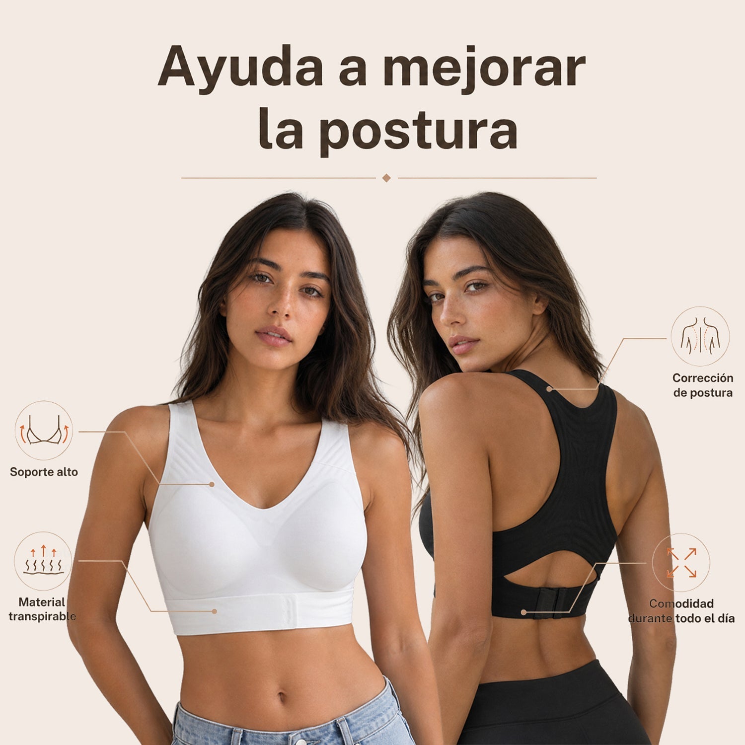 Brassière nude détail dos nageur