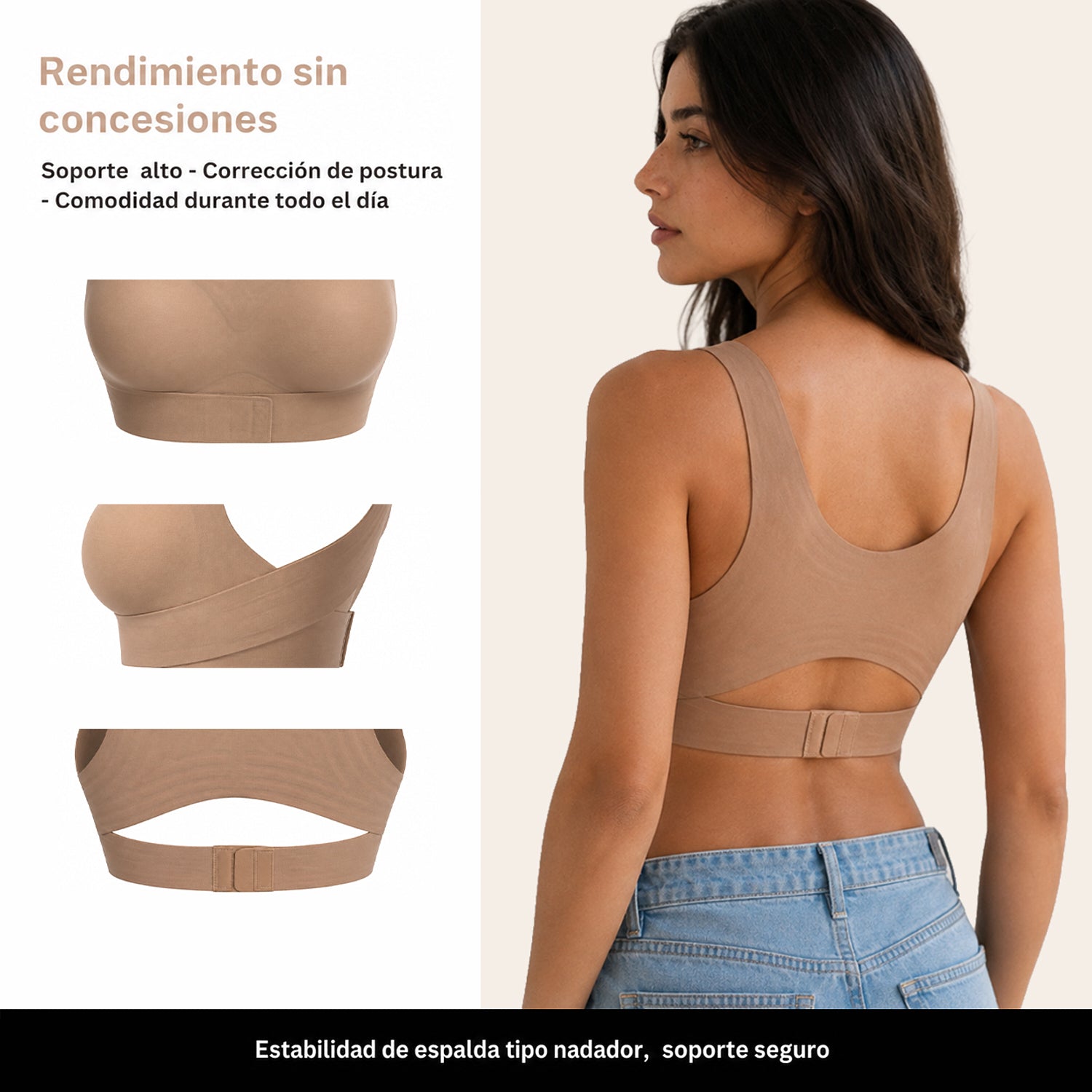 Brassière dos nageur stabilité