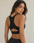 Brassière noire packshot face