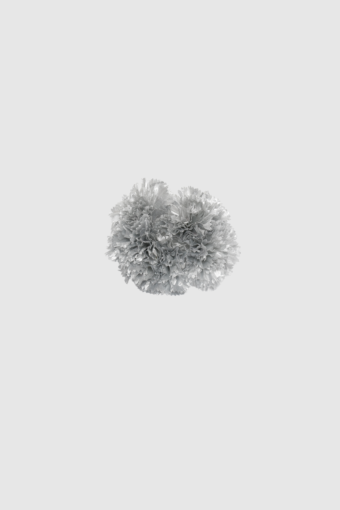 Fleur de coiffure œillet gris