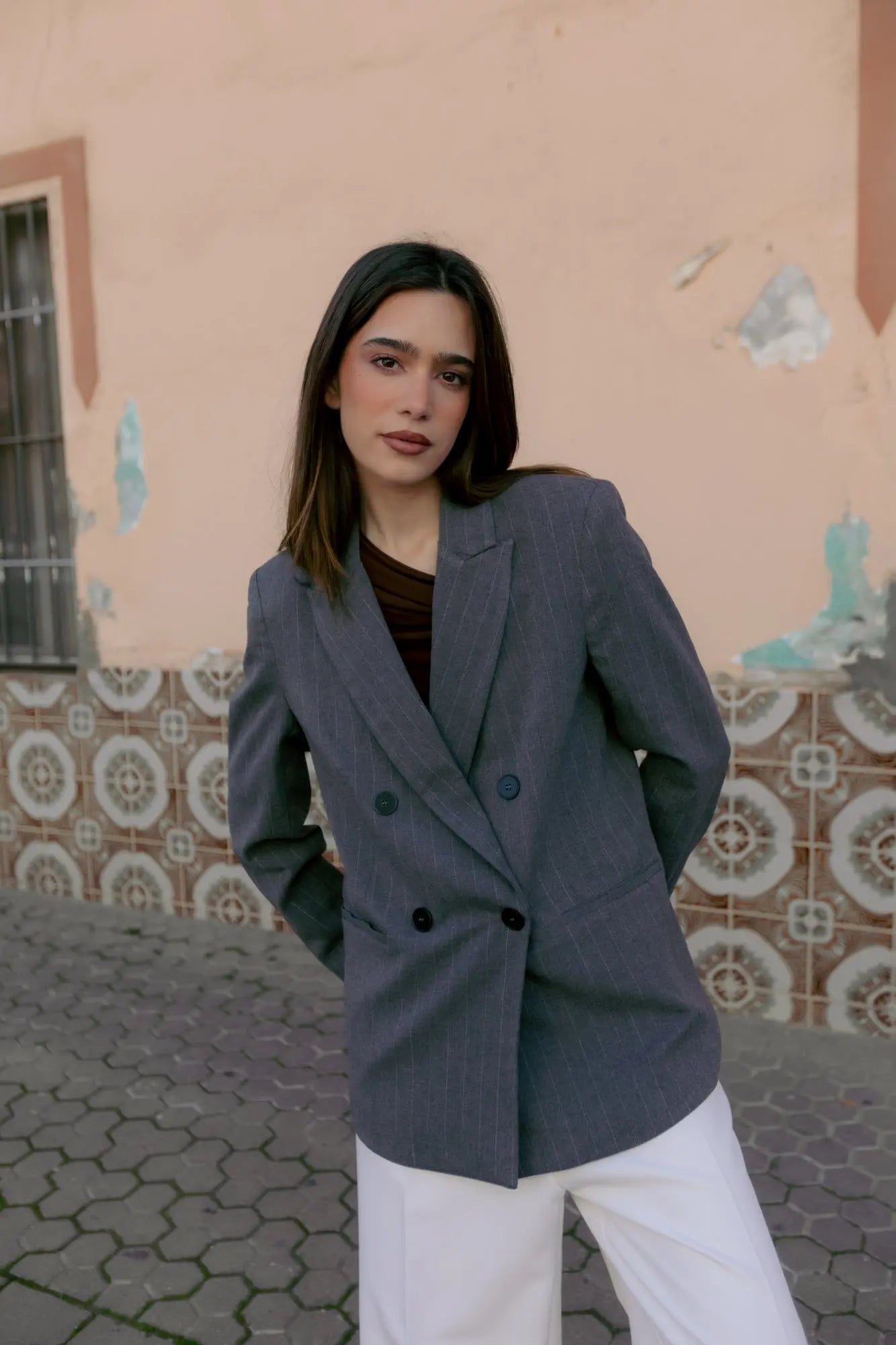 Blazer rayé Sapiato