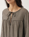 blouse coton carreaux pour femme vue 05