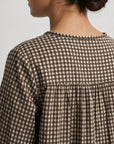 blouse coton carreaux pour femme vue 07