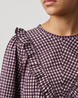 blouse carreaux pour femme vue 10