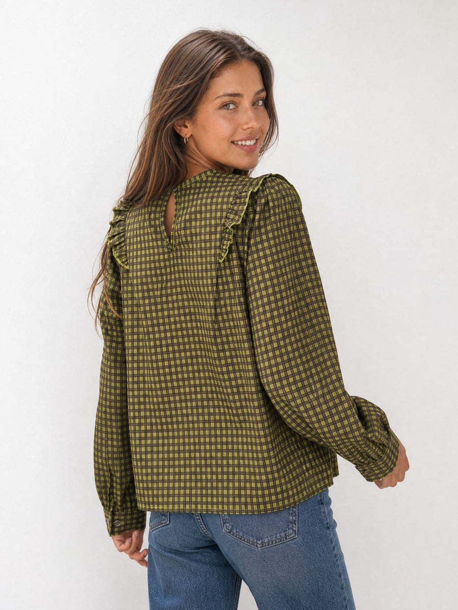 blouse carreaux pour femme vue 04