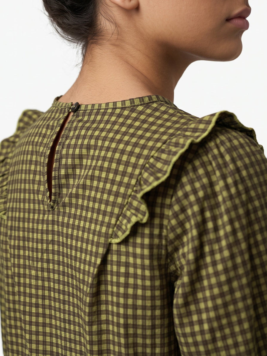 blouse carreaux pour femme vue 06