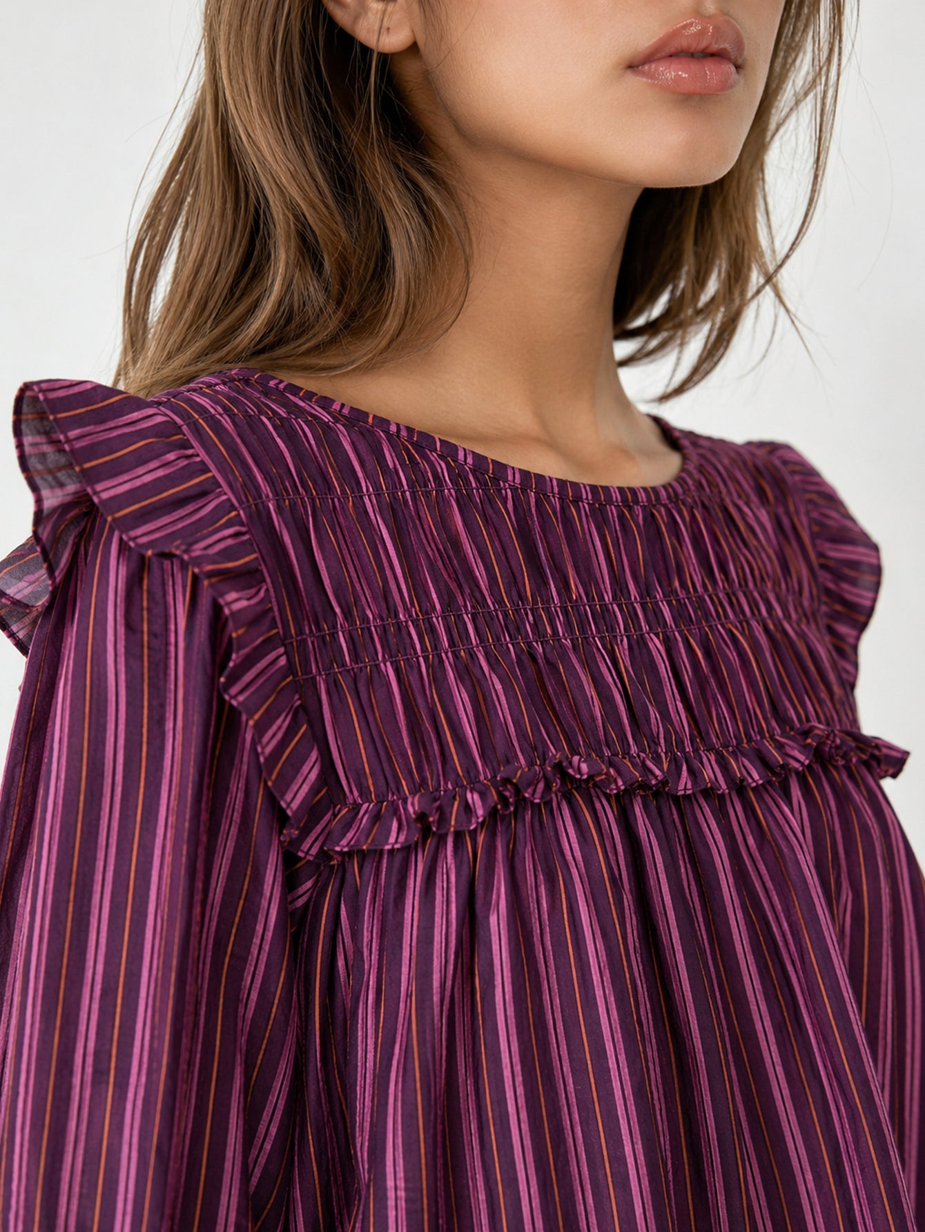 blouse rayures pour femme vue 10