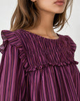 blouse rayures pour femme vue 10