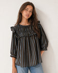 blouse rayures pour femme vue 02