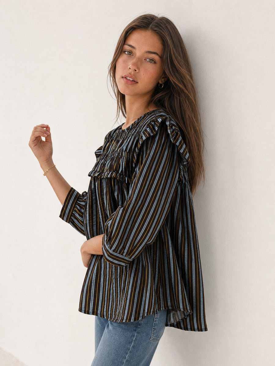 blouse rayures pour femme vue 03