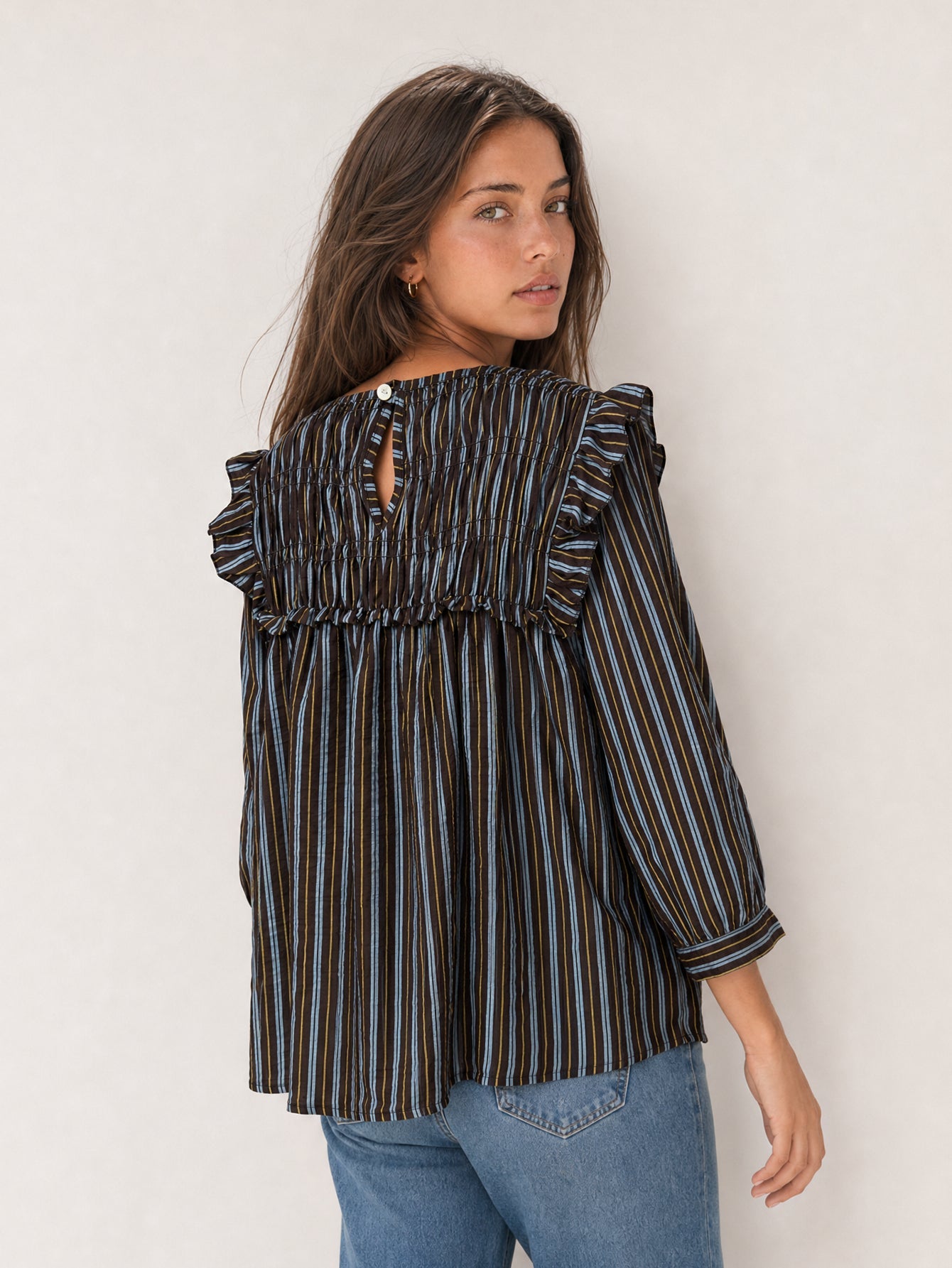 blouse rayures pour femme vue 04