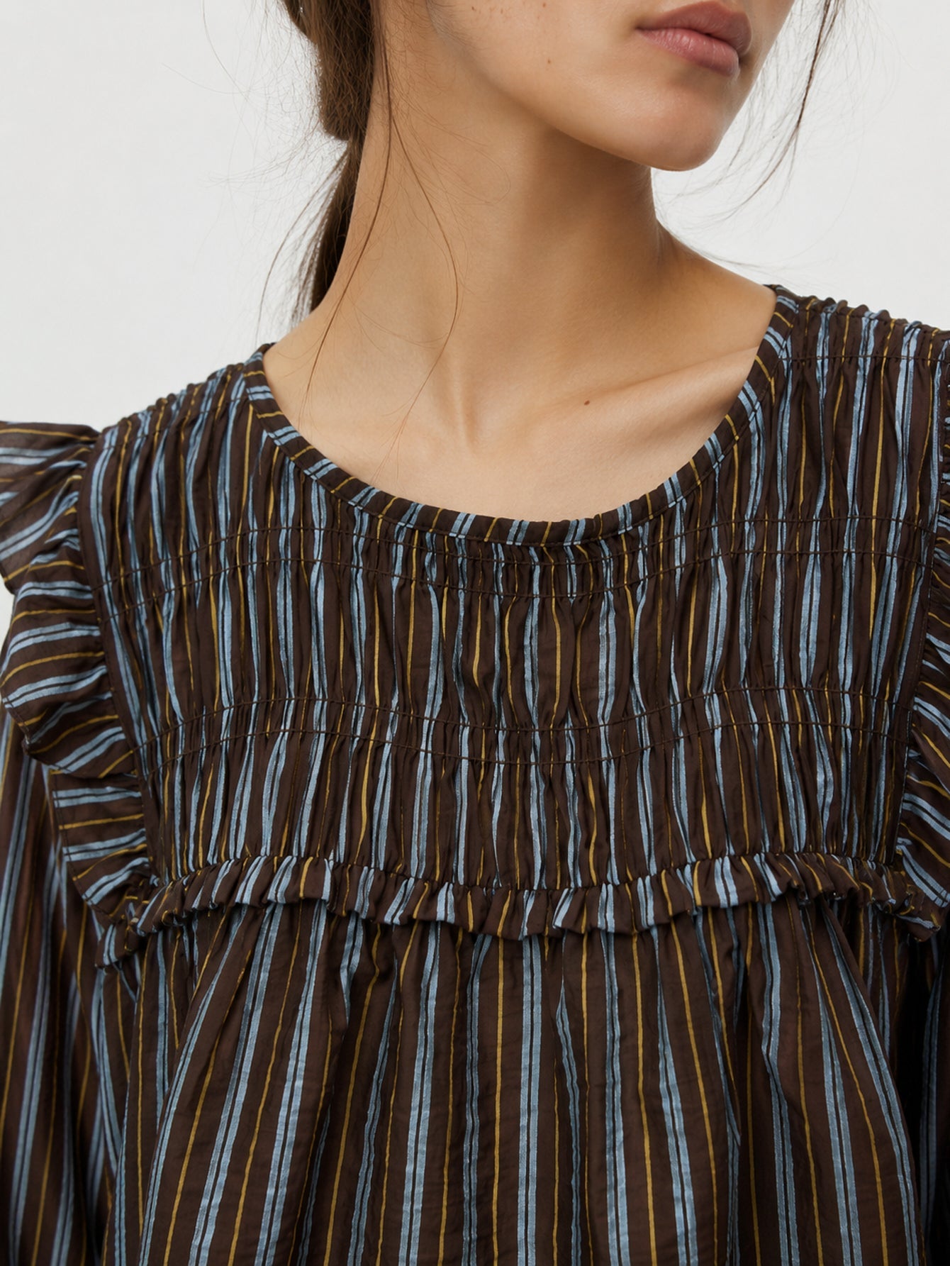 blouse rayures pour femme vue 05
