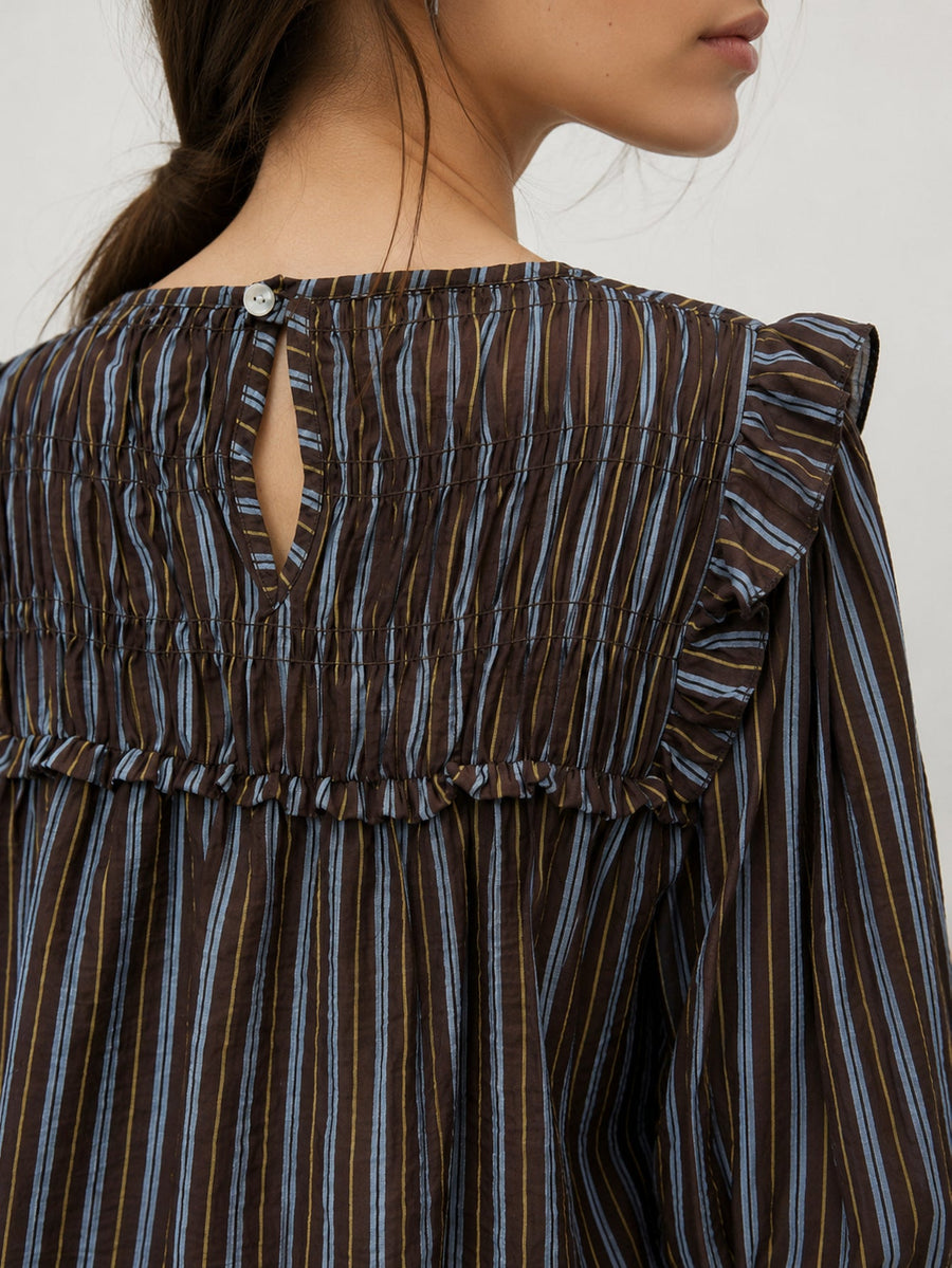 blouse rayures pour femme vue 06