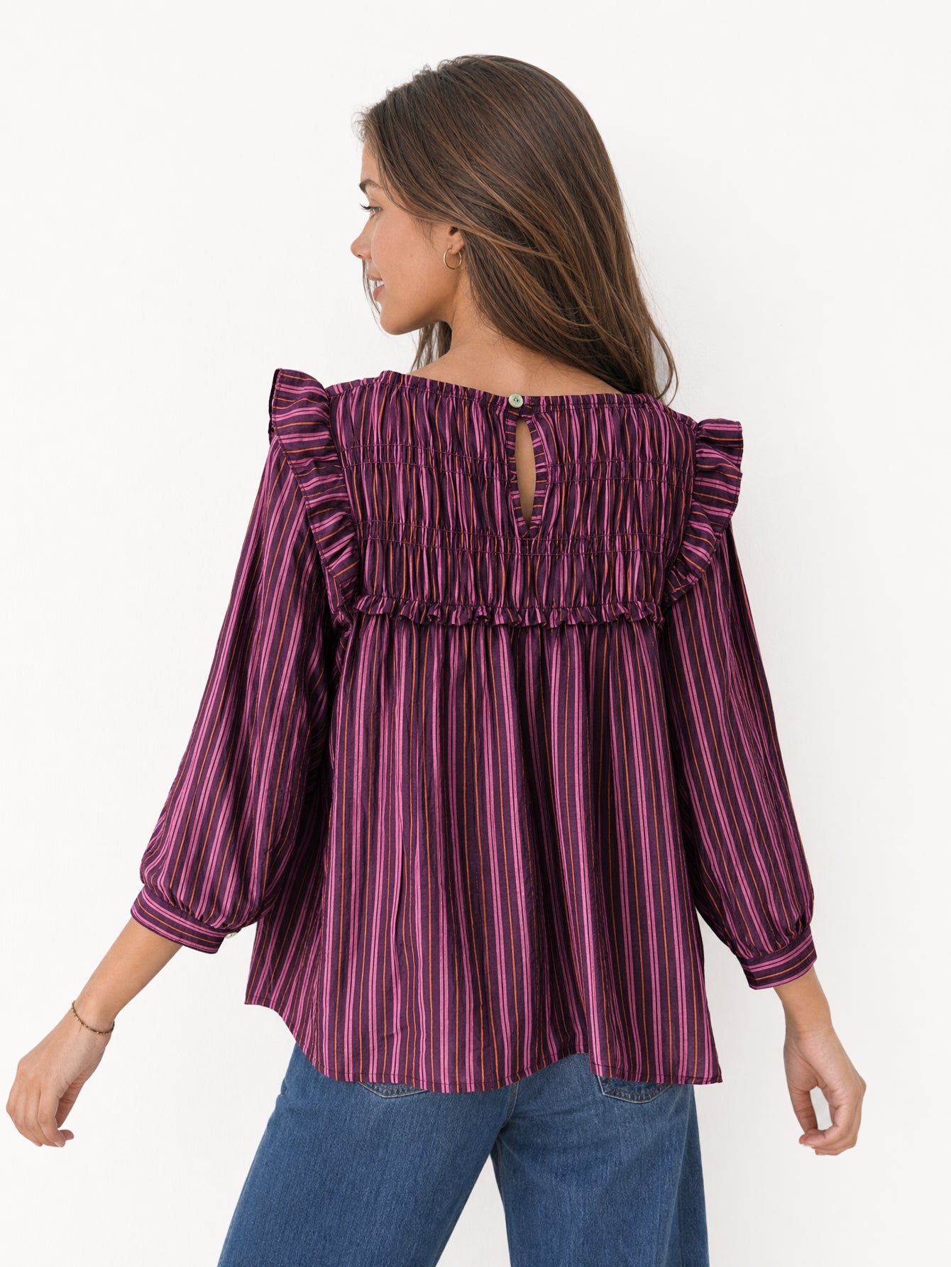 blouse rayures pour femme vue 09