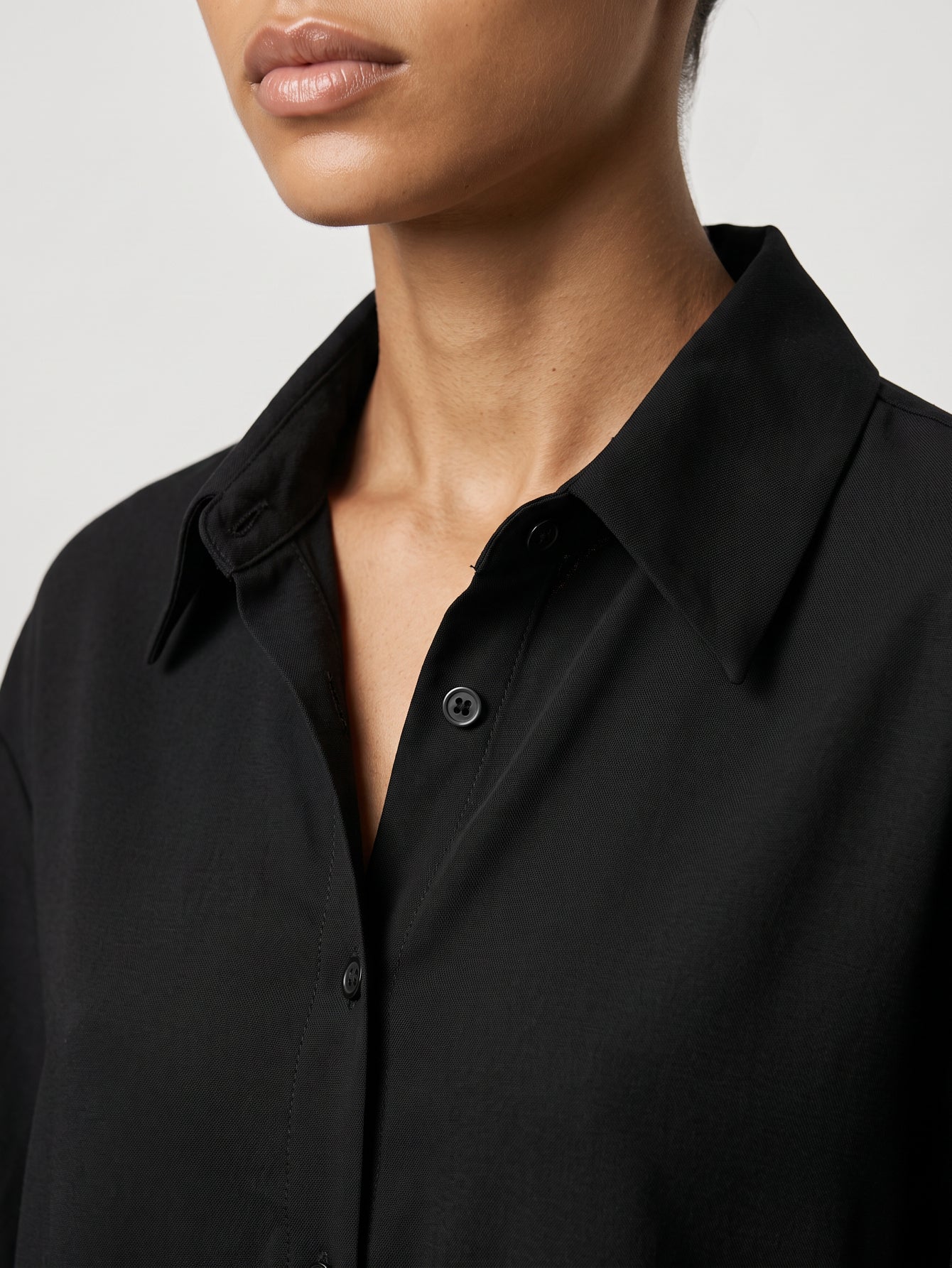 empiècement dos blouse noire