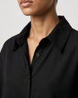 empiècement dos blouse noire