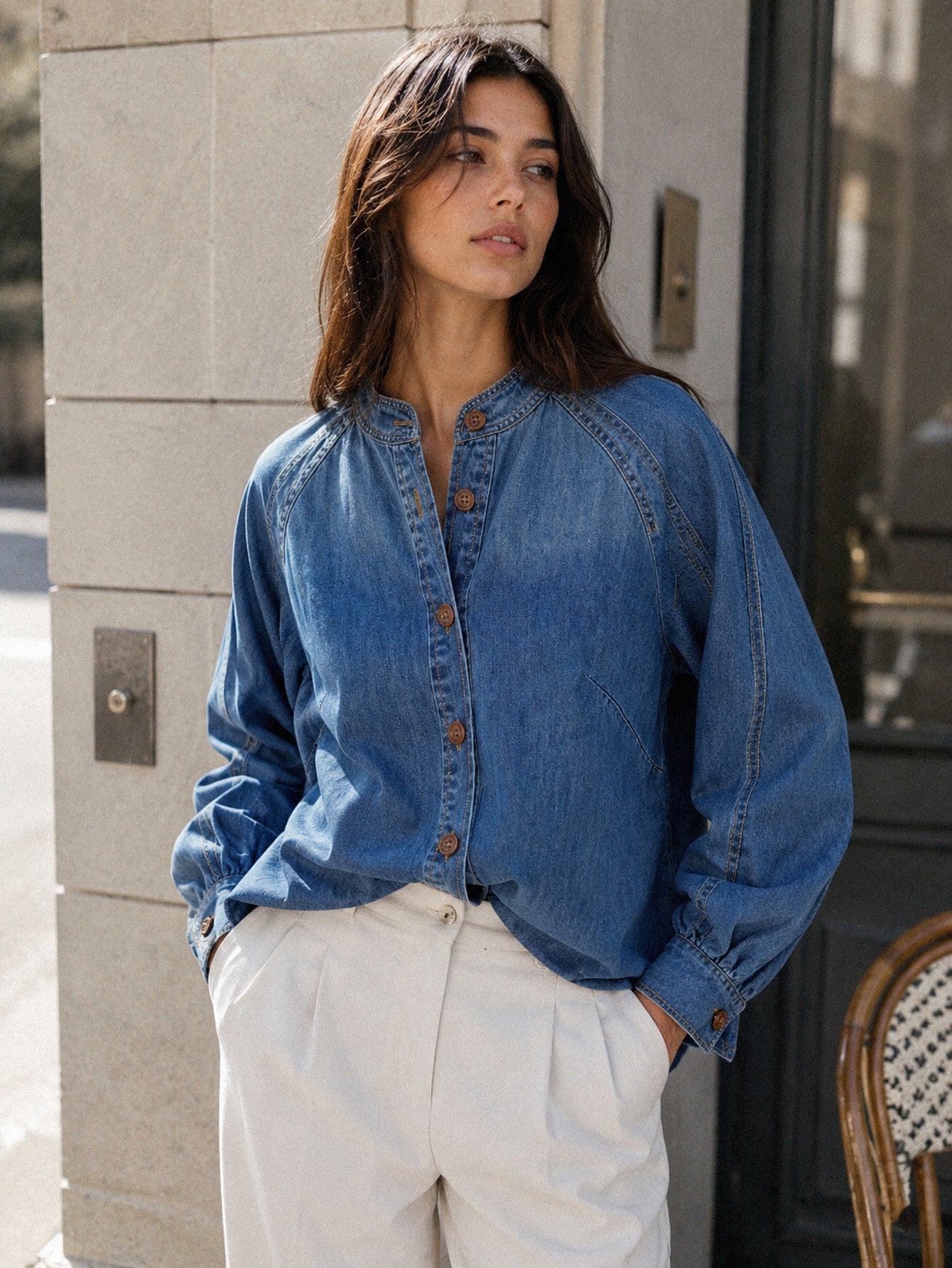 blouse en laine pour femme vue 01