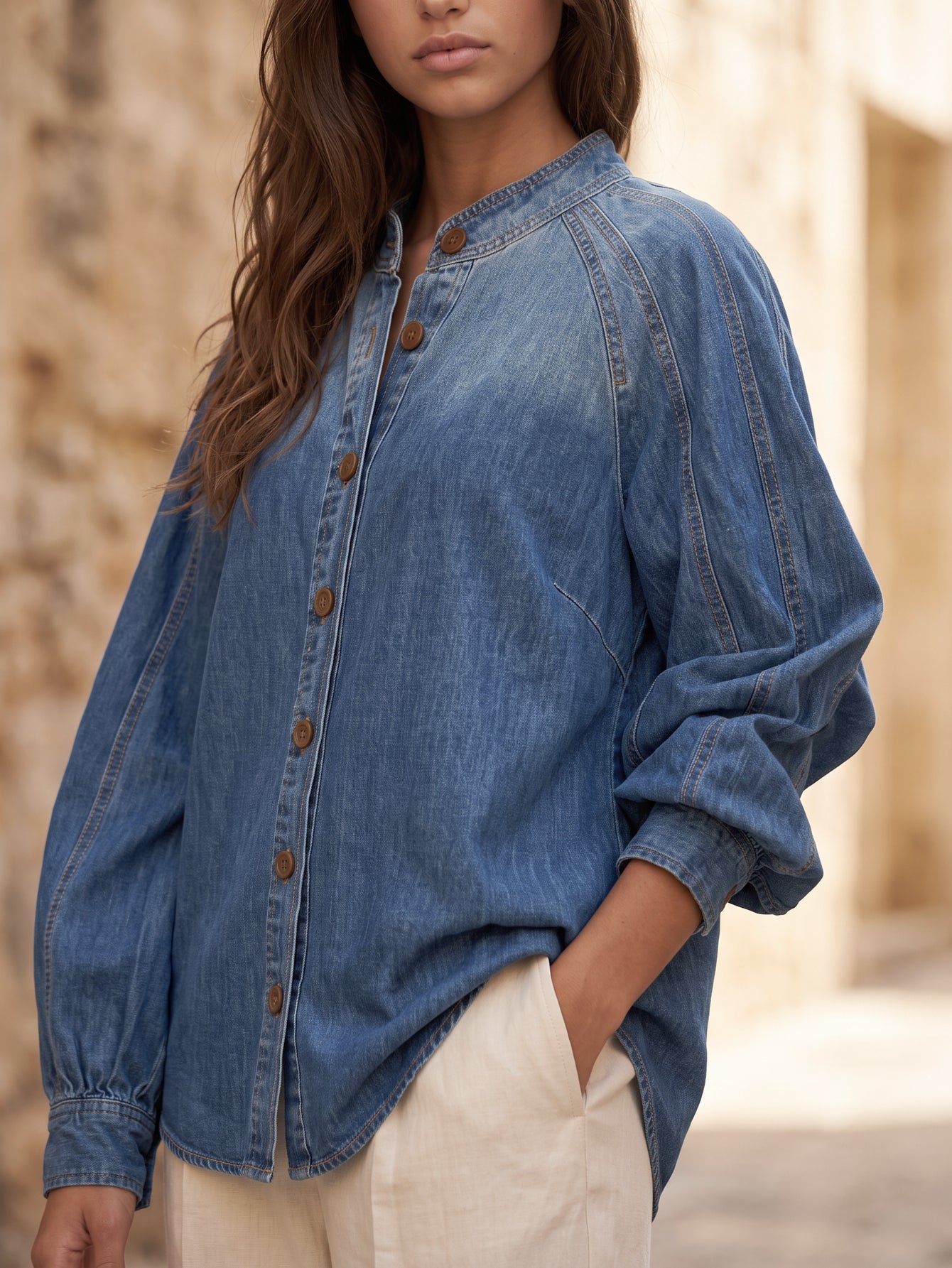 blouse en laine pour femme vue 08