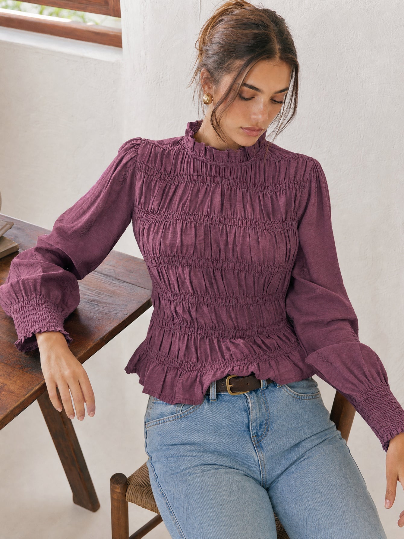 blouse pour femme au quotidien vue 20