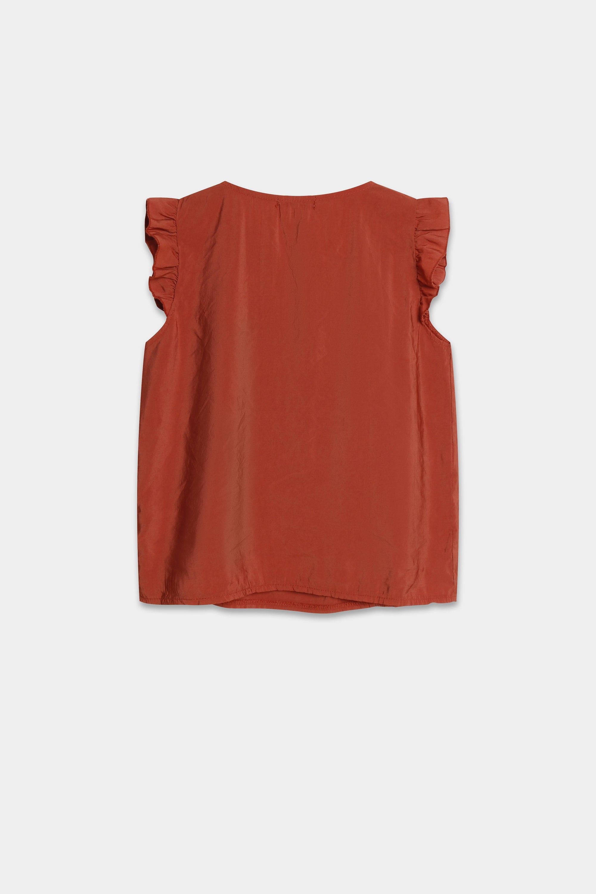 blouse fluide a volants col fendu image 10