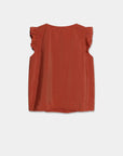 blouse fluide a volants col fendu image 10