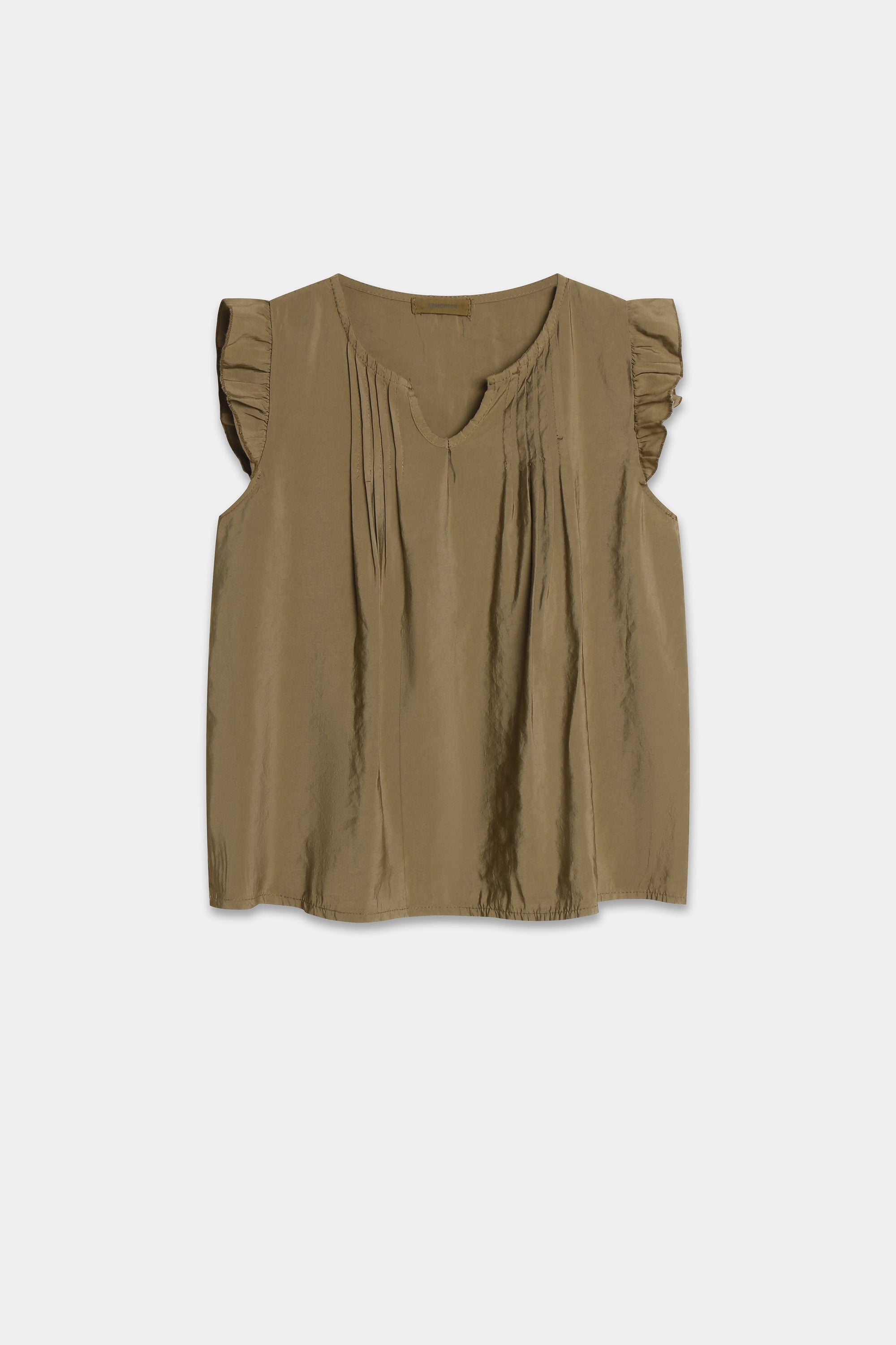 blouse fluide a volants col fendu image 13